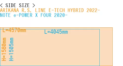 #ARIKANA R.S. LINE E-TECH HYBRID 2022- + NOTE e-POWER X FOUR 2020-